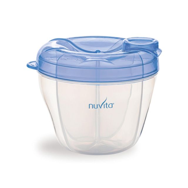 Envase y Dispensador de Leche en Polvo Celeste - Nuvita