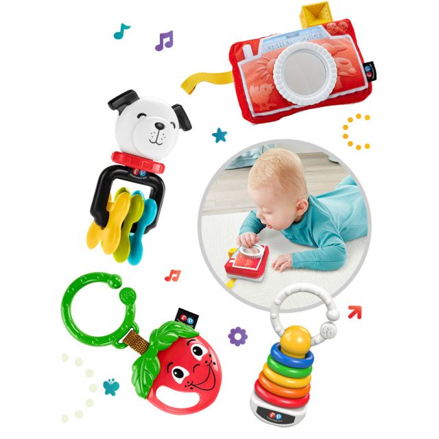 Fisher Price - Set de Regalo Juguetes Clásicos Miniatura para Bebé