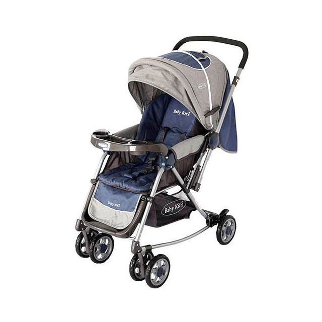 Baby Kits - Coche Cuna Mecedor para Bebés Flip Azul