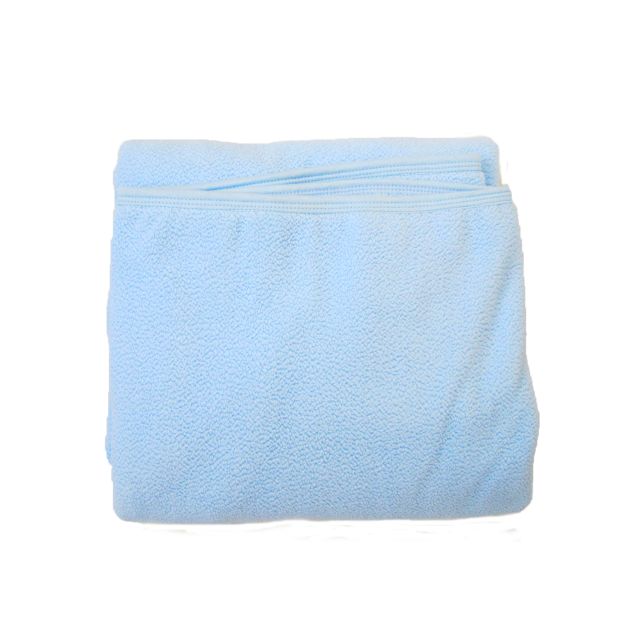 Frazada Polar Carnero Doble Ribete Celeste -Sweetie