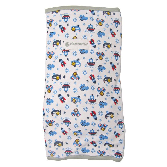 Maternelle - Fular Ergonómico Plata Universo Vehículos Azul