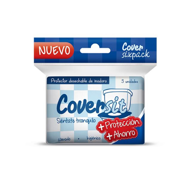 Coversit - Protector Impermeable y Desechable de Inodoro 3 Unidades