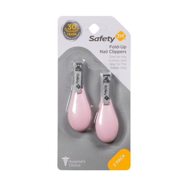 Safety 1st - Cortaúñas Rosado de 2 Piezas