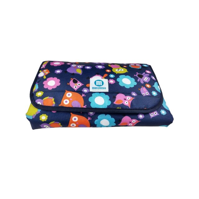 Cambiador Portátil Premium Búhos De Colores - Monchitos