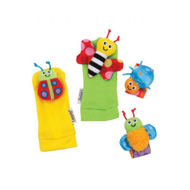 Lamaze - Set de Buscadores de Pies y Muñequeras con Sonajas