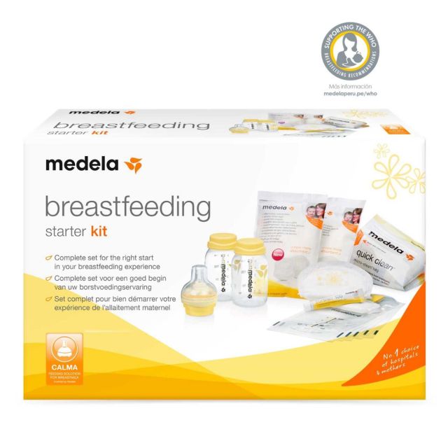 Kit básico de lactancia 2 Botellas recolectoras + 5 bolsas recolectoras + 12 Discos absorbentes + Bolsa Quick Clean Medela