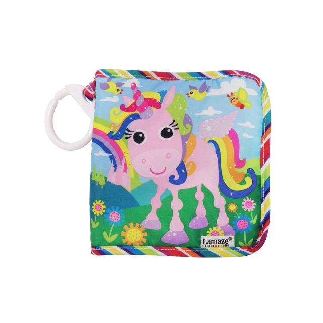 Lamaze - Libro Colgante de Tela Luna El Unicornio
