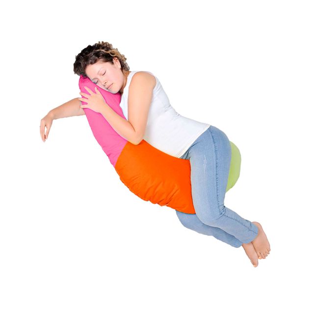 Maternelle - Cojin de descanso Pre y Post Natal Tricolor Fucsia