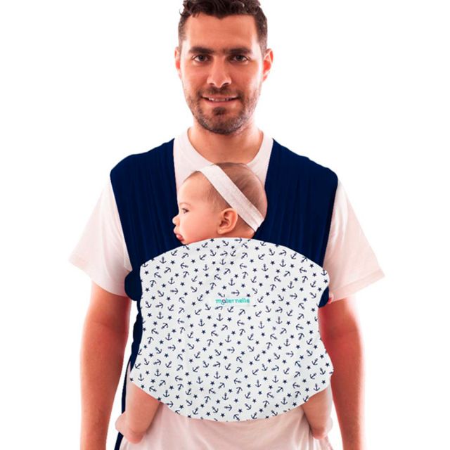 Maternelle - Fular Ergonómico para Bebé Azul Ancla
