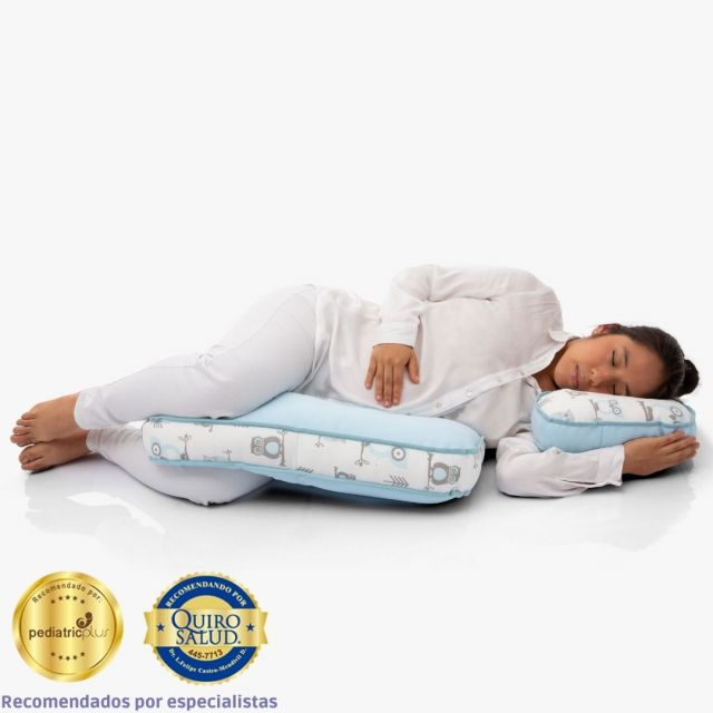 Almohada + Cojín Celeste y Búhos para Lactantes y Gestantes Maternelle