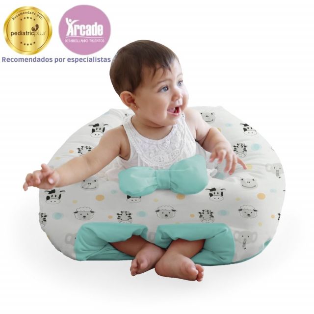 Maternelle - Puff de descanso bebe verde ZOO