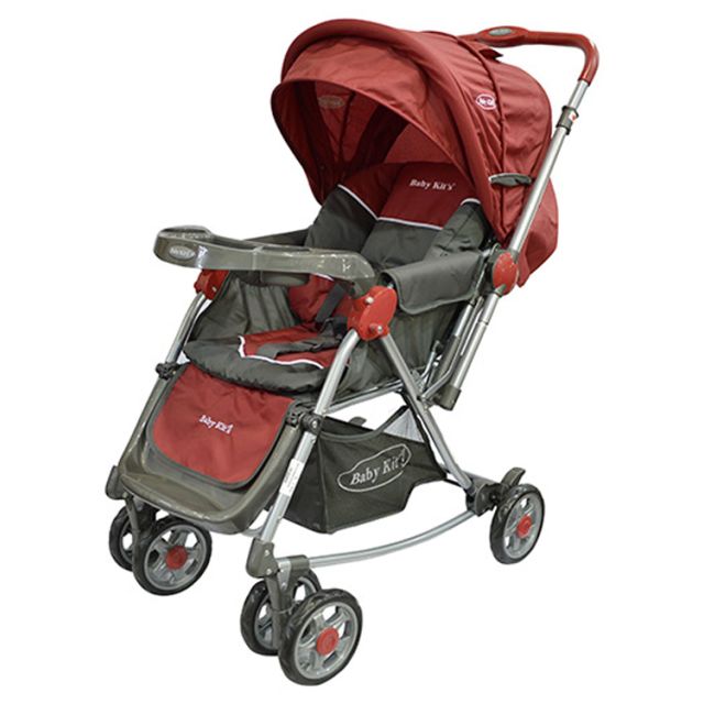 Baby Kits - Coche Cuna Mecedor para Bebés Flip Rojo