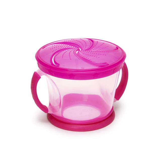 Taza Snack Catcher Rosado Cristal - Munchkin