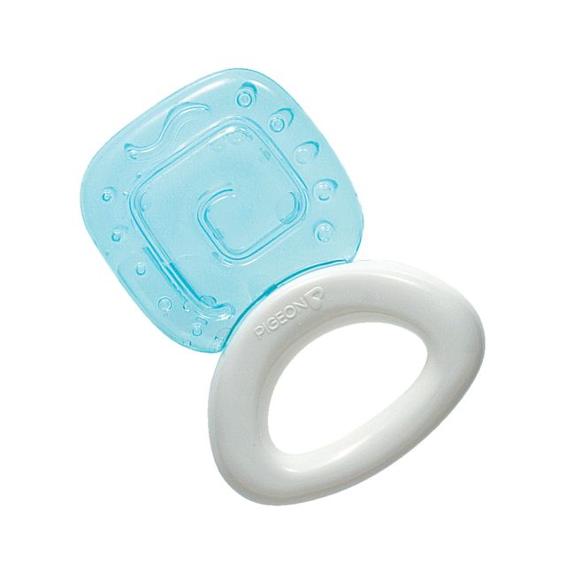 Rascaencias Enfriable para Bebés Cuadrado Azul  Mordedor Pigeon