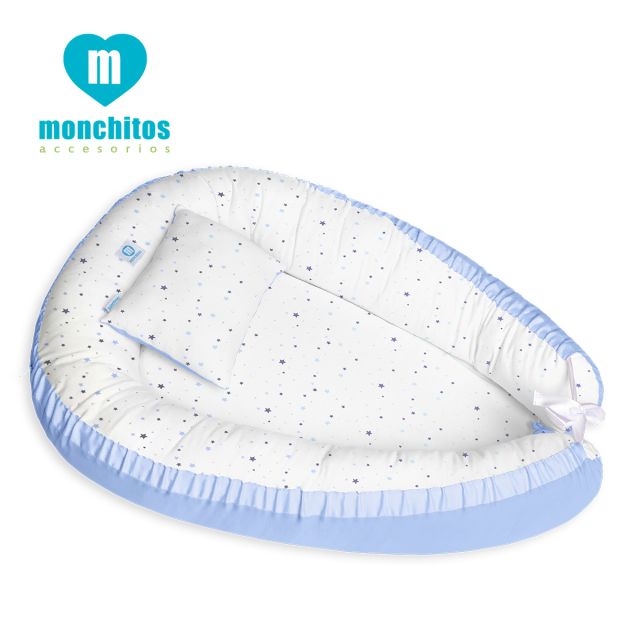 Nido Colecho Celeste Estrellas - Monchitos