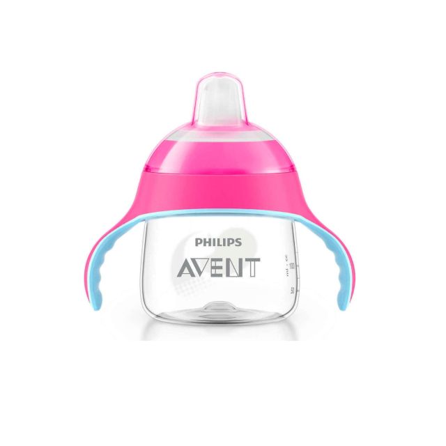 Philips Avent - Vaso con Boquilla 200ml para Bebés 6m+ Rosado
