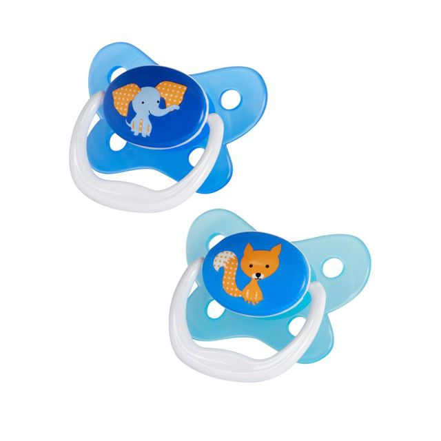 Dr. Brown’s – Set de 2 chupones PreVent 6 a 12m - Celeste