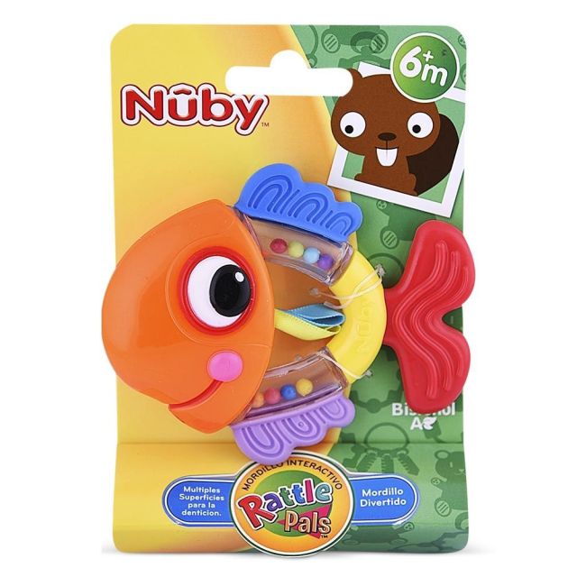Mordedor Rattle Pals Pescado Para 6m+ - Nuby
