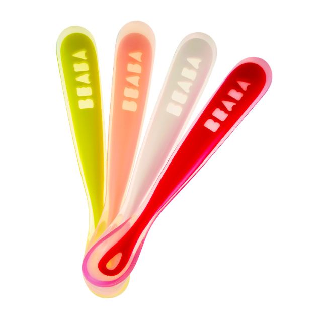 Set de 4 cucharas Primera Etapa T/U rojo - BEABA