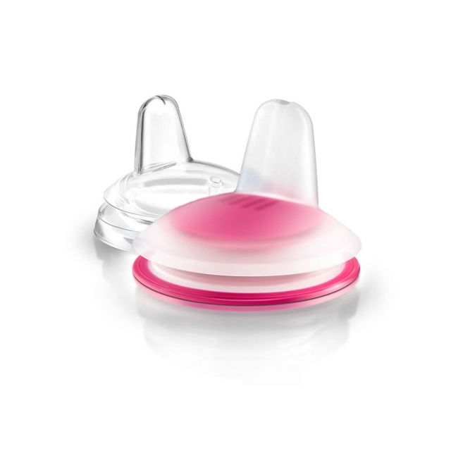 Philips Avent - Boquillas Antigoteo para Bebés 6m+ Fucsia
