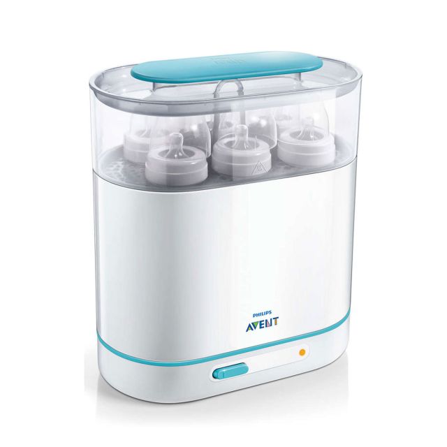 Philips Avent - Esterilizador de Biberones a Vapor Eléctrico 3 en 1