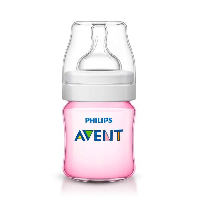 Philips Avent - Biberón para Bebés Classic+ 4oz / 125ml Rosa
