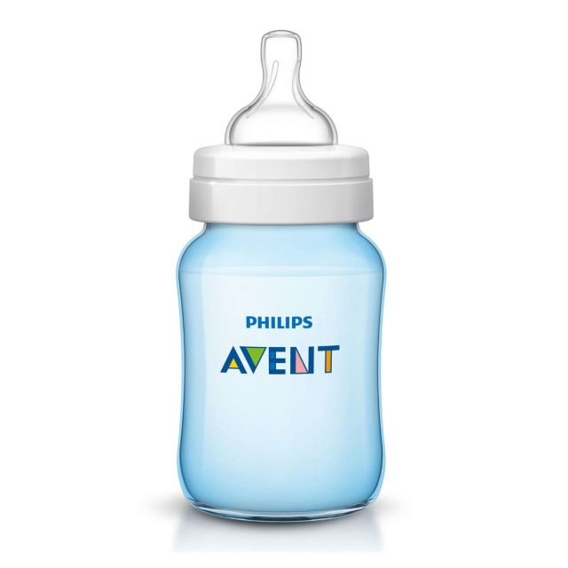 Philips Avent - Biberón para Bebés Classic+ 9oz / 260ml Celeste