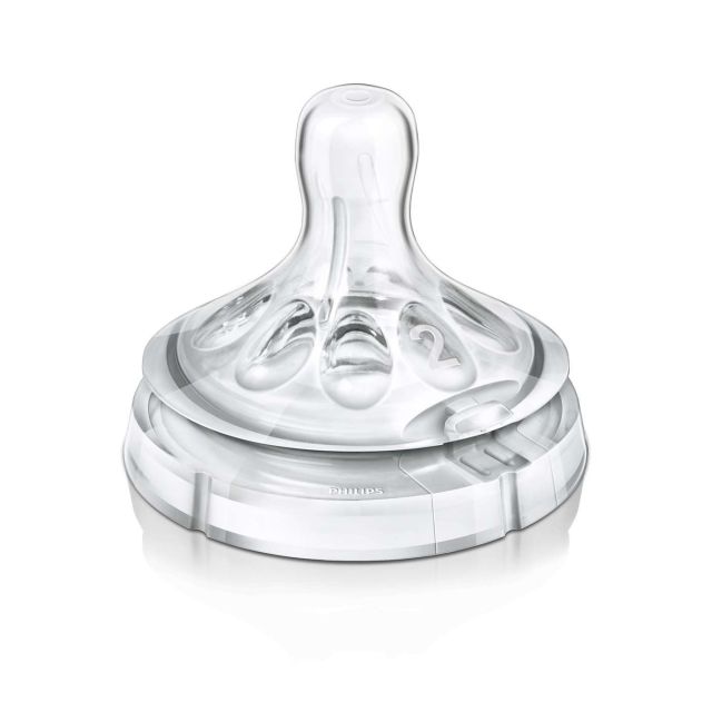 Avent - SCF652/27 Tetina de Flujo Lento para bebé de 1m+ Natural