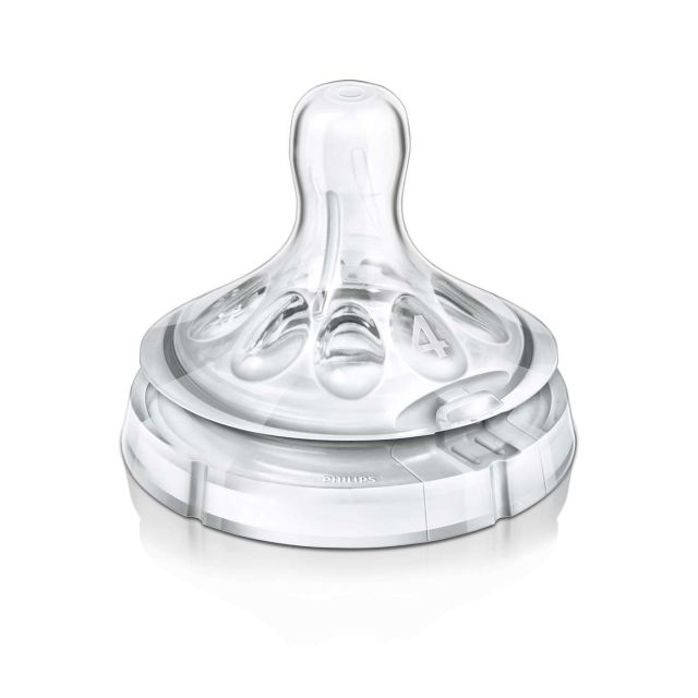 Avent - SCF654/27 Tetina de Flujo Rápido  para bebé de 6m+ Natural