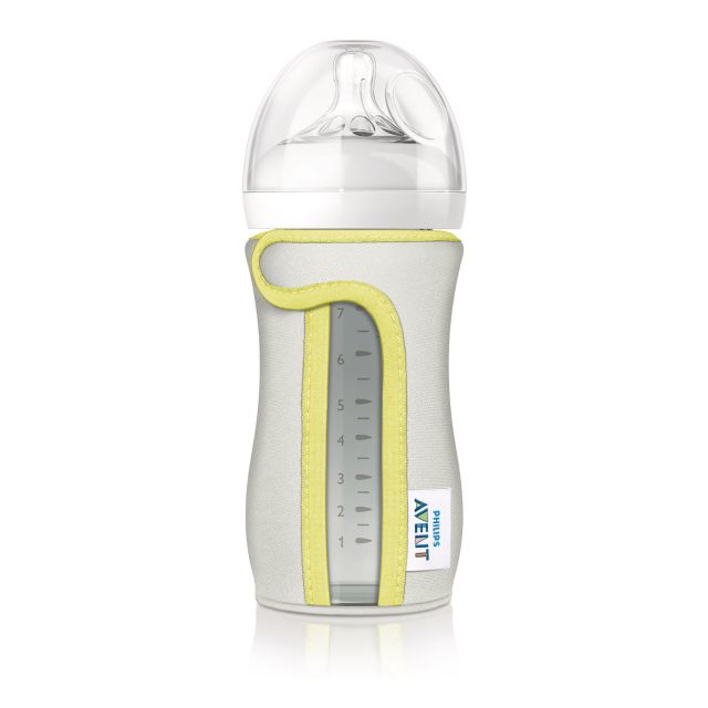 Avent - Funda para biberones de Vidrio 8oz / 240ml Gris