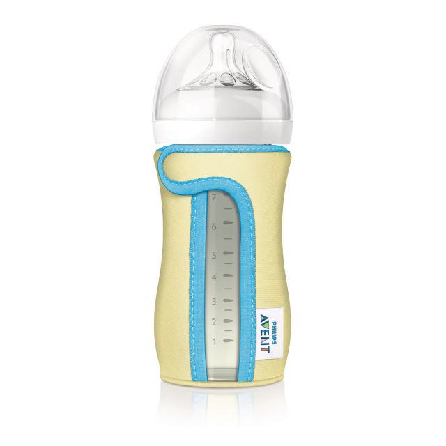 Avent - Funda para biberones de Vidrio 8oz / 240ml Crema