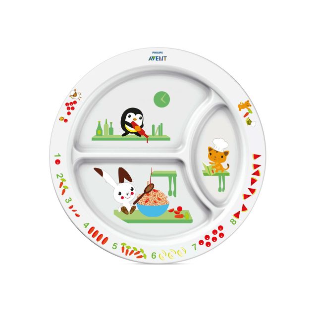 Avent - Plato con Divisiones Mealtime para bebé 12m+ 