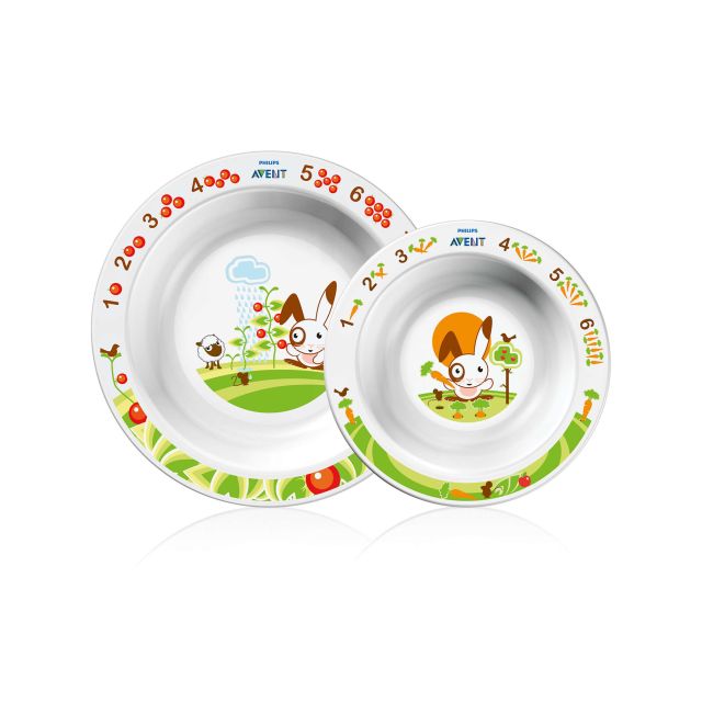 Avent - Set 2 Platos Hondos para Bebé de 6m+ 
