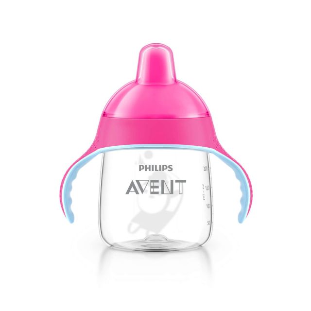 Philips Avent - Vaso con Boquilla 260ml para Bebés 12m+ Rosa