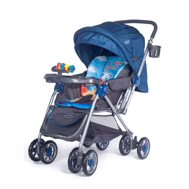 Baby Kits - Coche Cuna para Bebés Murano Azul