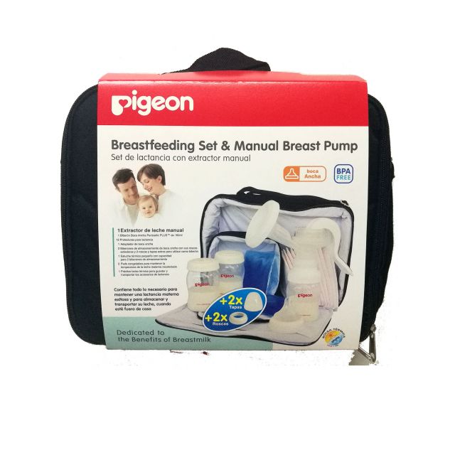 Pigeon - Set de Lactancia para Bebés con Extractor Palanca