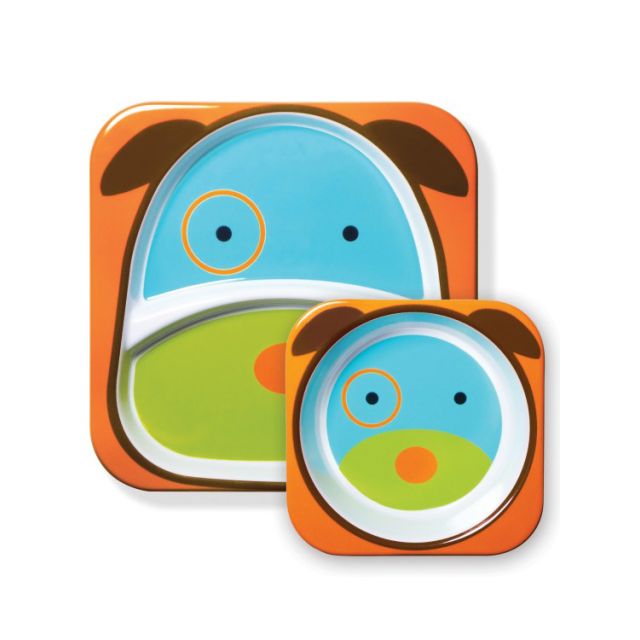Skip Hop - Set de Plato & Bowl Zoo Perrito