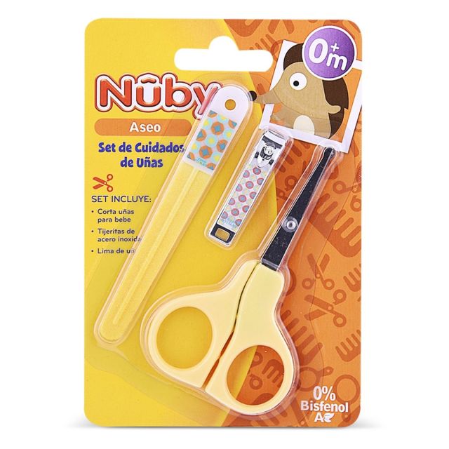 Nuby Set De Cuidado De Uñas Amarillo