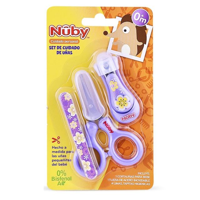 Set para Uñas de Bebés Morado 0m+ - Nuby