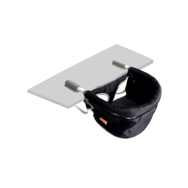 Silla de comer portátil Negra - Practibaby