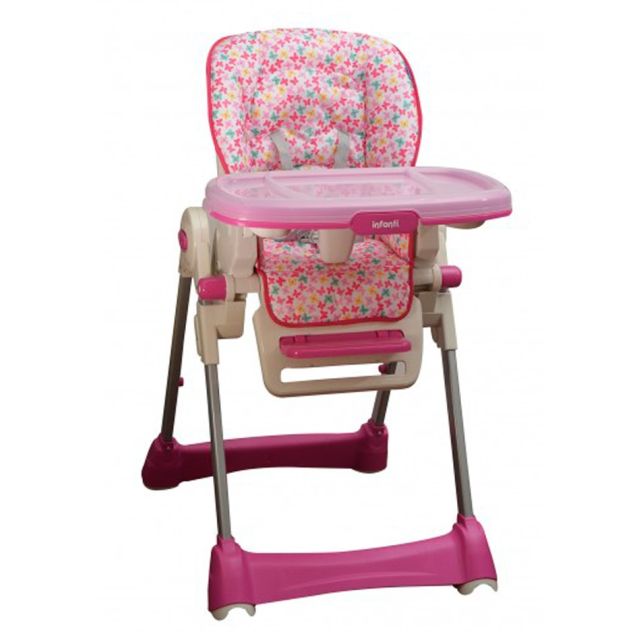 Infanti - Silla de Comer Happy Meal Mariposas Pink*