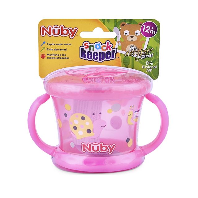Snack Keeper Decorado Rosado Nuby