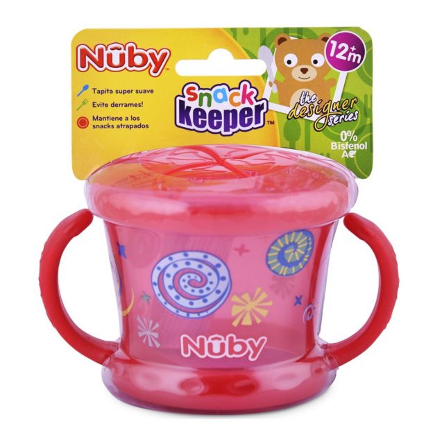 Nuby Snack Keeper Decorado Rojo