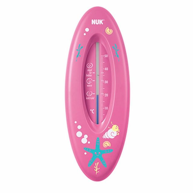 Nuk Termómetro de baño océano rosado