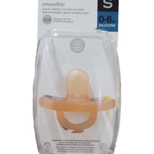 Chupón para Bebé Smoothie Tetina Anatómica 0-6m Naranja Suavinex