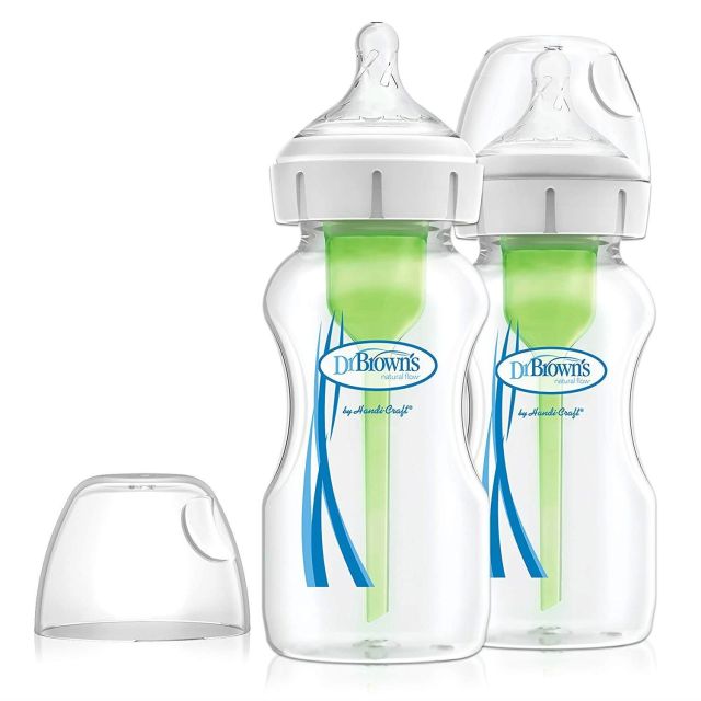 Pack 2 Biberones para Bebés Options B/Ancha 9oz/270ml Dr. Brown’s