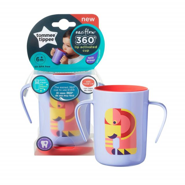 Vaso Entrenador para Bebé 360 con Asas Elefante 6M+ 200 ML Tommee Tippee 