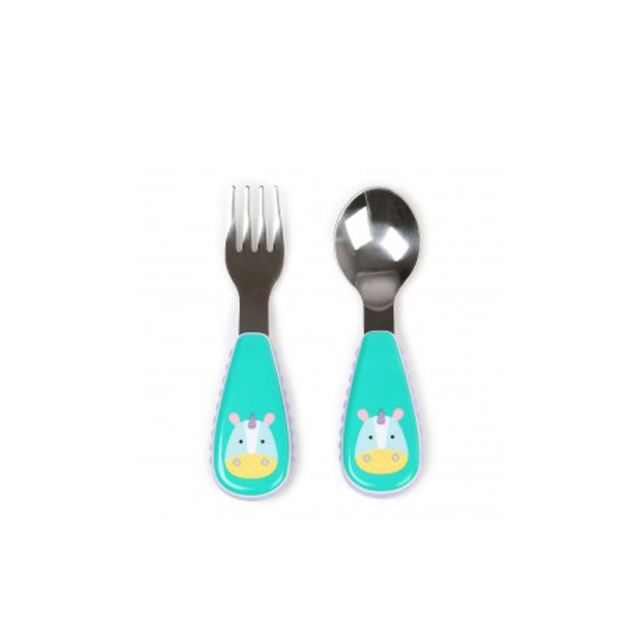 Set Tenedor y Cuchara para Bebé Zoo Unicornio Skip Hop