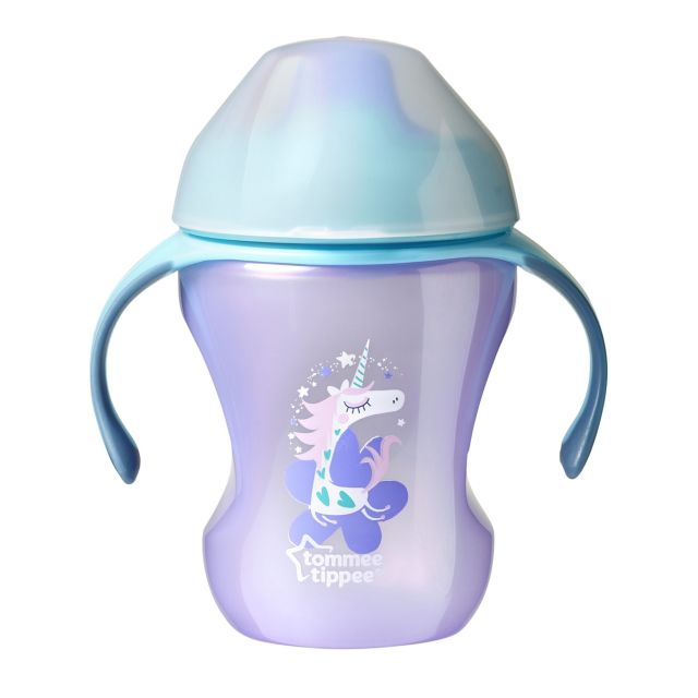 Vaso de Entrenamiento Boquilla Rígida 8oz/230ml Morado - Tommee Tippee