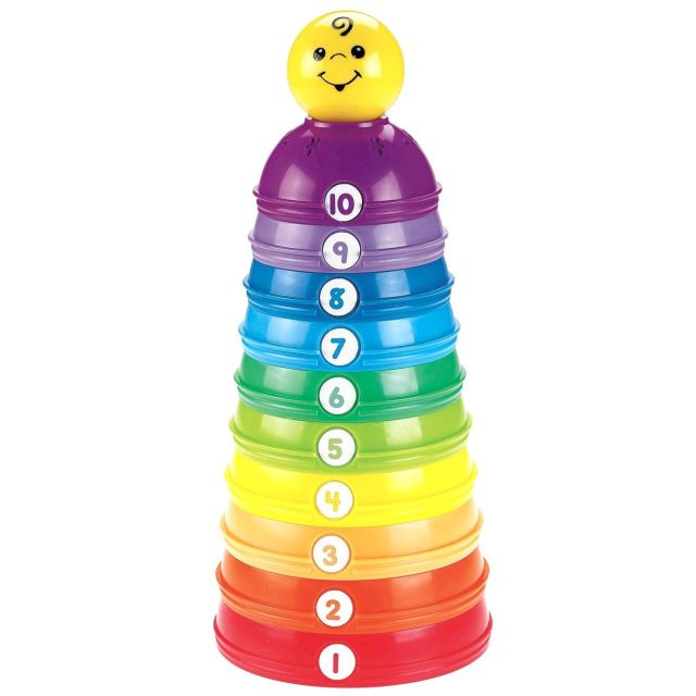 Fisher Price - Tazas de Actividades Apilables para Bebés